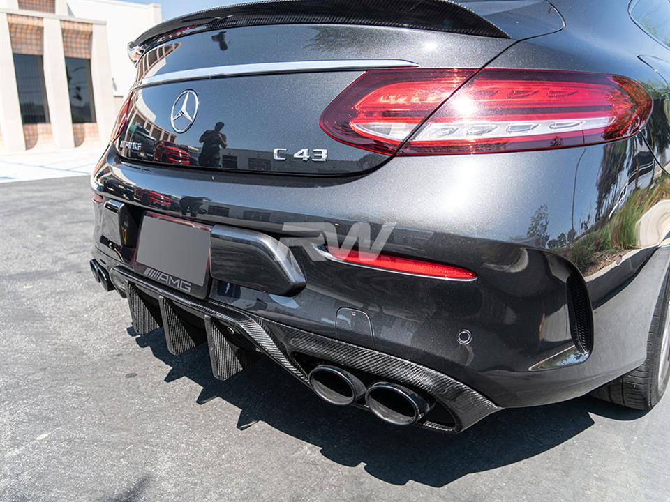 RW Carbon Mercedes W205 C63/C63S Coupe 19+ DTM CF Diffuser