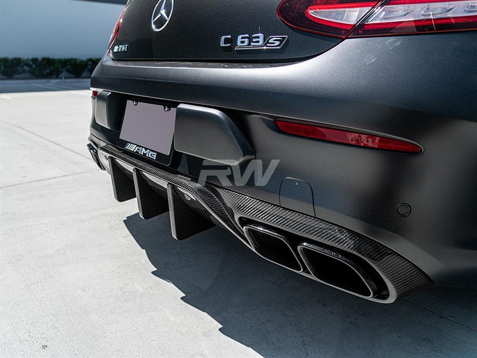 RW Carbon Mercedes W205 C63/C63S Coupe 19+ DTM CF Diffuser - Image 10