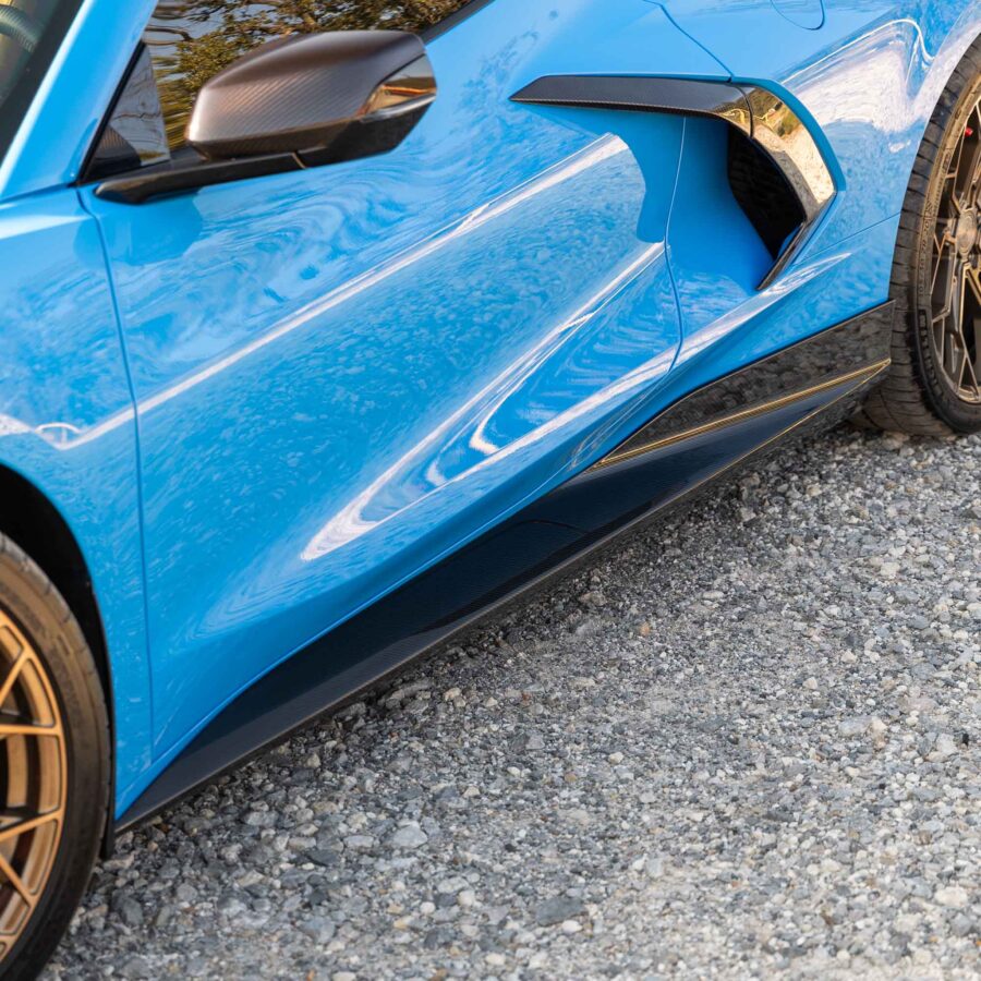 RSC 2020-2025 Chevrolet Corvette C8 Stingray GT Carbon Fiber Side Skirts - Image 4