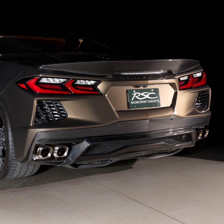 RSC 2020-2025 Chevrolet Corvette C8 Stingray GT Carbon Fiber Rear Diffuser - Image 8