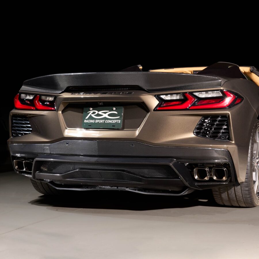 RSC 2020-2025 Chevrolet Corvette C8 Stingray GT Carbon Fiber Rear Diffuser - Image 3