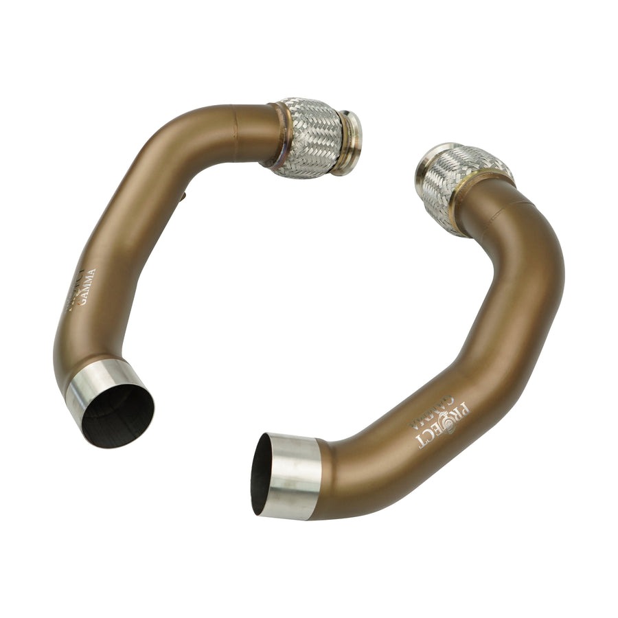 Project Gamma M5 / M8 (F90/F91/F92/F93) Secondary Downpipes for C8 Corvette