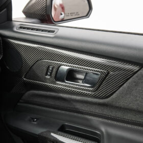 2024-Up Ford Mustang DRY CARBON FIBER Door Speaker Panel Trim Cover - image 2