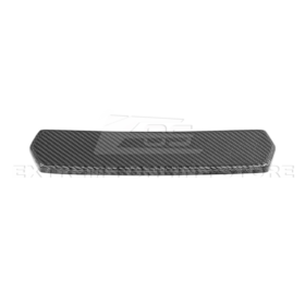 2024-Up Ford Mustang S650 Dry Carbon Fiber Rear Spoiler Applique Bumper Hole Cover - image 4