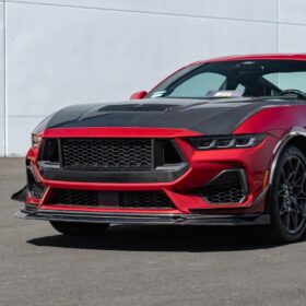 2024+ Ford Mustang DRY CARBON FIBER Front Splitter - image 2