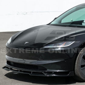 Extreme Online Store EOS Model 3 Performance Style Front Bumper Lip Splitter for Tesla Model X - Image 4