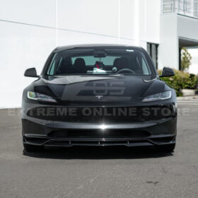 Extreme Online Store EOS Model 3 Performance Style Front Bumper Lip Splitter for Tesla Model X - Image 5