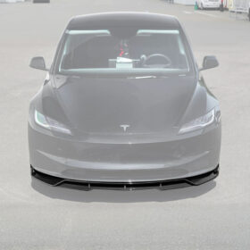 Extreme Online Store EOS Model 3 Performance Style Front Bumper Lip Splitter for Tesla Model X - Image 2