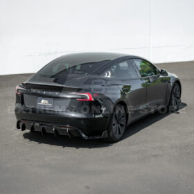 Extreme Online Store EOS Model 3 Performance Style Rear Bumper Diffuser Lip for Tesla Model X - Image 3