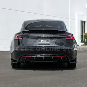 Extreme Online Store EOS Model 3 Performance Style Rear Bumper Diffuser Lip for Tesla Model X - Image 5