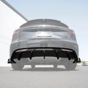Extreme Online Store EOS Model 3 Performance Style Rear Bumper Diffuser Lip for Tesla Model X - Image 2