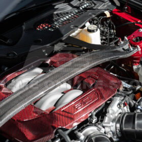FFP Mustang S650 Dark Horse Dry Carbon Fiber Engine Strut Brace Tower Bar for S650 Mustang - Image 14