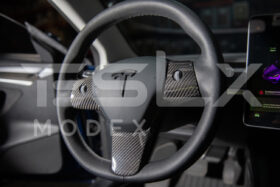 Extreme Online Store EOS Model 3 & 20-24Y Carbon Fiber Interior Steering Wheel Cover for Tesla Model X - Image 3