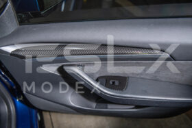 Extreme Online Store EOS Model 3 & 20-24 Y Carbon Fiber Interior Door Trim Panel Cover for Tesla Model X - Image 3