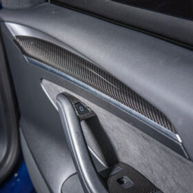 Extreme Online Store EOS Model 3 & 20-24 Y Carbon Fiber Interior Door Trim Panel Cover for Tesla Model X - Image 2