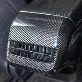 Extreme Online Store EOS Model 3 & 20-24 Y Carbon Fiber Interior Rear Air Outlet Cover for Tesla Model X - Image 2