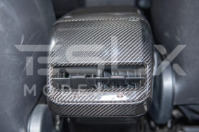 Extreme Online Store EOS Model 3 & 20-24 Y Carbon Fiber Interior Rear Air Outlet Cover for Tesla Model X - Image 3