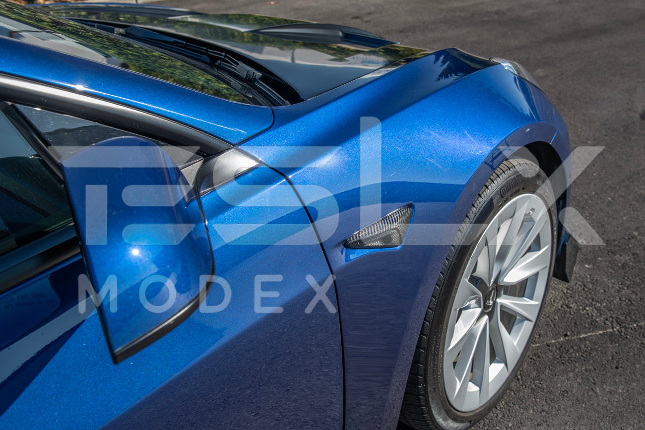 2020-23Tesla Model 3 & 20-24 Y Carbon Fiber Exterior All Inclusive Camera Covers - Image 5