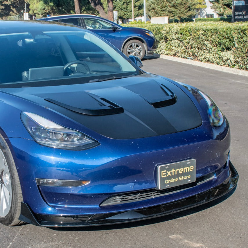 Extreme Online Store EOS Model 3 Track Front Splitter for Tesla Model X - Image 2