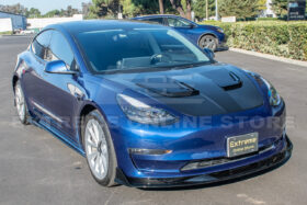 Extreme Online Store EOS Model 3 Track Front Lip Splitter & Side Skirts for Tesla Model X - Image 4