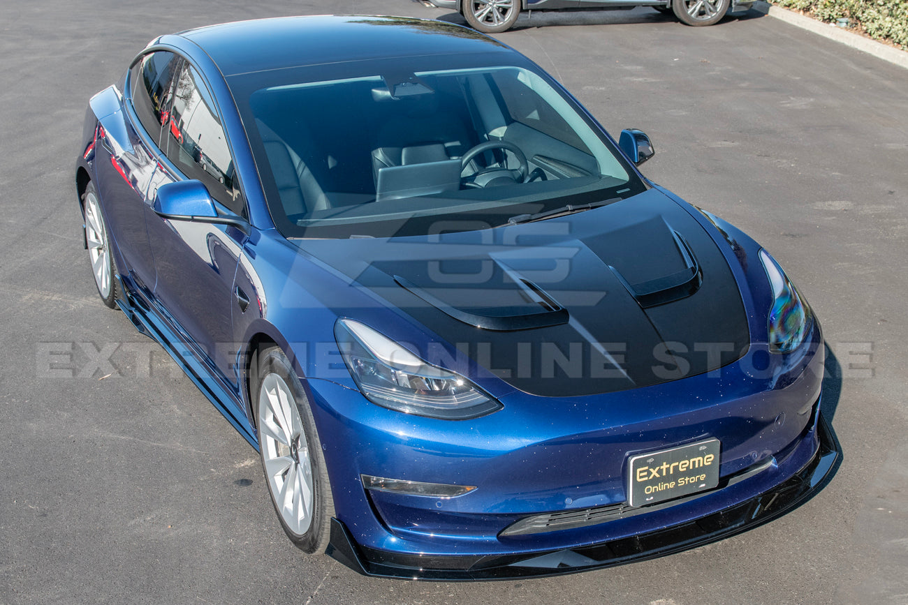 Extreme Online Store EOS Model 3 Track Front Splitter for Tesla Model X - Image 3