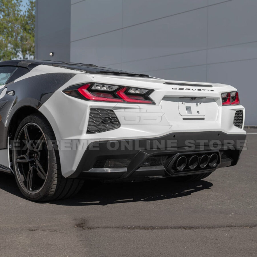 EOS 2020-2026 Chevrolet Corvette C8 Z06 Package Rear Center Quad Exit Diffuser - Image 5