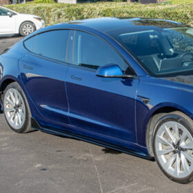 Extreme Online Store EOS Model 3 Track Side Skirts Rocker Panel for Tesla Model X - Image 2