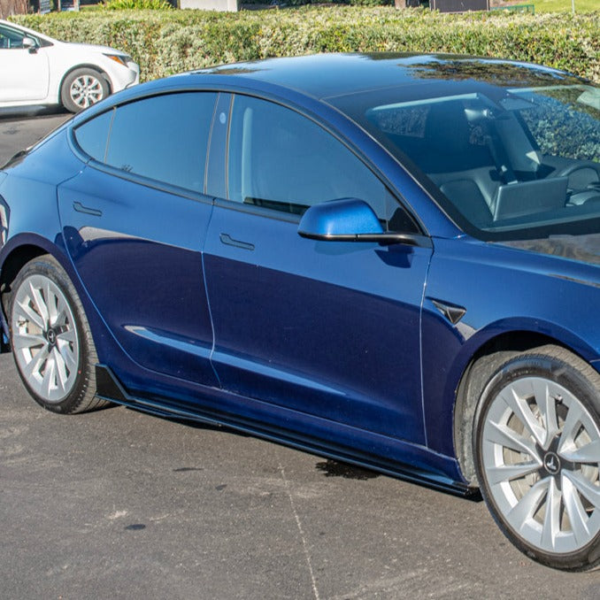 Extreme Online Store EOS Model 3 Track Side Skirts Rocker Panel for Tesla Model X - Image 2