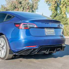 Extreme Online Store EOS Model 3 Performance Rear Bumper Diffuser for Tesla Model X - Image 2