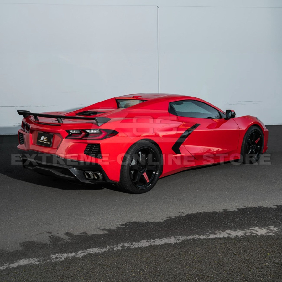 EOS 2020-Up Corvette C8 Z51 Facelifted Rear Trunk High Wing Spoiler - Image 4