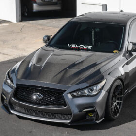 Extreme Online Store EOS Infiniti Q50 Front Vented Hood - Image 2