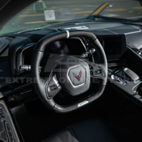 Extreme Online Store EOS Corvette C8 Steering Wheel Trim Cover w/ Collison Button for C8 Corvette - Image 4