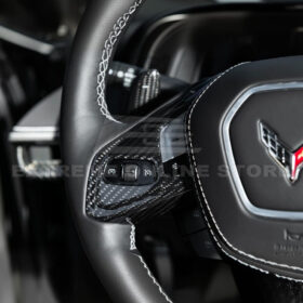 Extreme Online Store EOS Corvette C8 Carbon Fiber Custom Steering Wheel Trim for C8 Corvette - Image 5