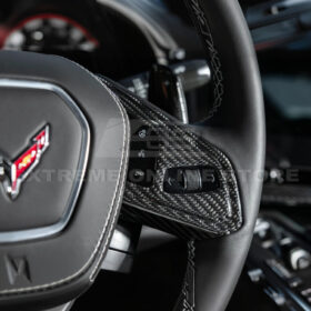 Extreme Online Store EOS Corvette C8 Carbon Fiber Custom Steering Wheel Trim for C8 Corvette - Image 6