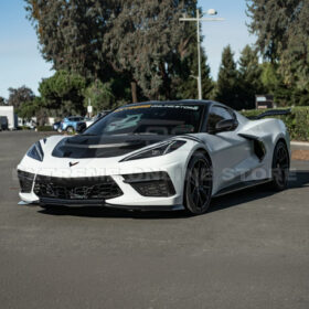 Extreme Online Store EOS Corvette C8 ZR1 MATTE BLACK Front Bumper Vented Extractor Hood for C8 Corvette - Image 4