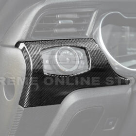 2015-23 Ford Mustang 3 AC DRY CARBON FIBER Dashboard Panel Trim - image 3