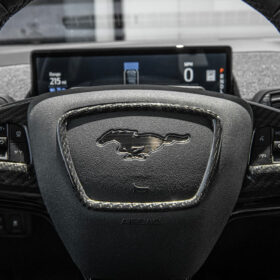 2021+ Mustang Mach-E DRY Carbon Fiber Steering Wheel Trim - image 2