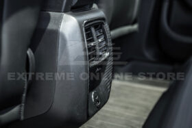 2021+ Ford Mustang Mach-E DRY Carbon Fiber Rear AC Panel Cover - image 5
