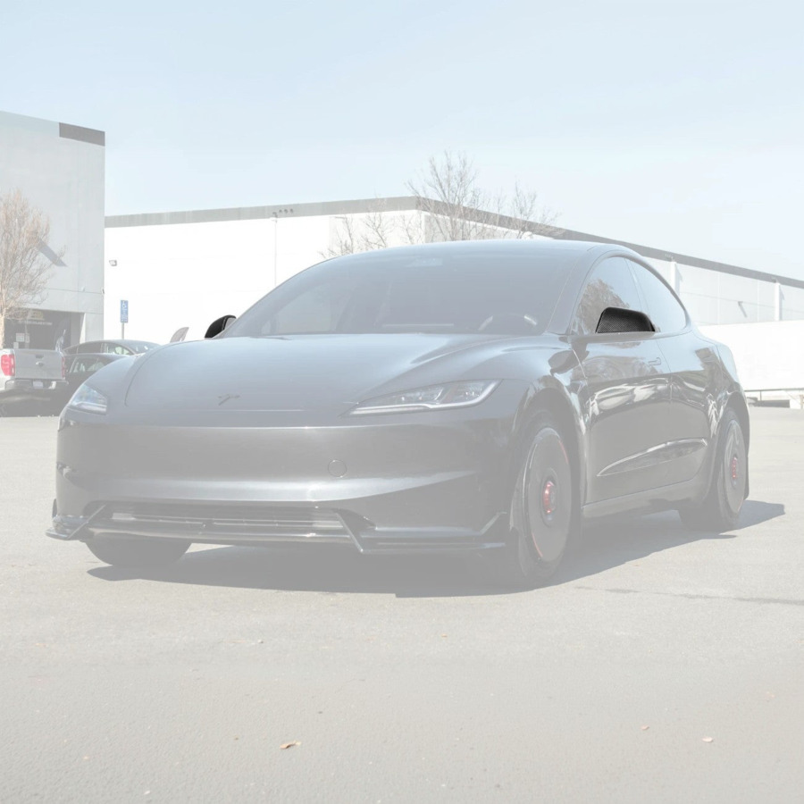 EOS 2024-Up Tesla Model 3 Dry Carbon Fiber Tape On Side Mirror Cap Covers Pair