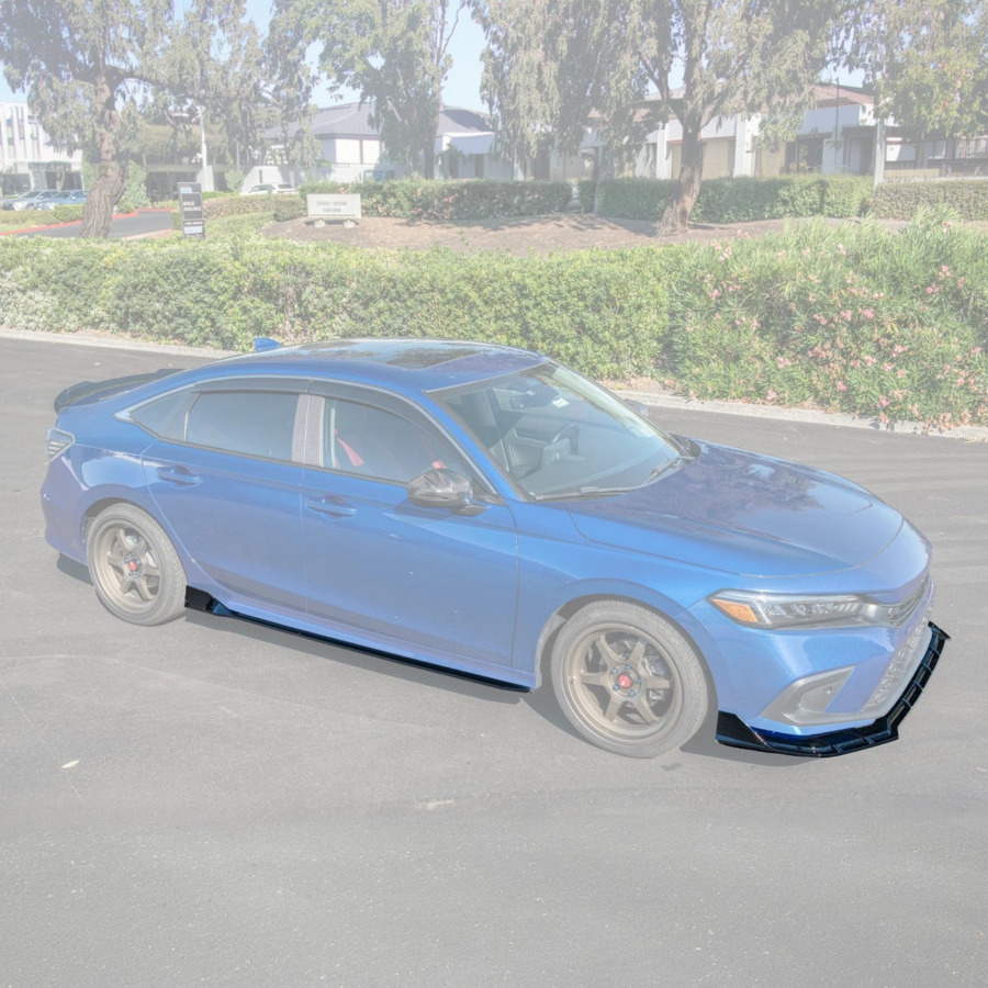 Extreme Online Store EOS Honda Civic Front Bumper Lip Splitter & Side Skirts - Image 2