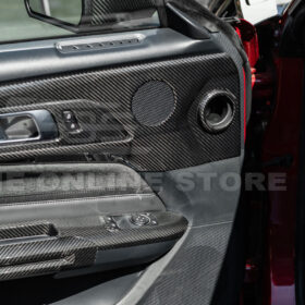 FFP Mustang S650 Dry Carbon Fiber Interior Door Speaker Cover for S650 Mustang - Image 6
