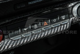 2024+ Ford Mustang DRY CARBON FIBER AC Control Panel Cover - image 3