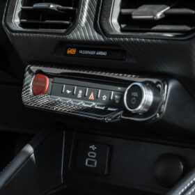 2024+ Ford Mustang DRY CARBON FIBER AC Control Panel Cover - image 2