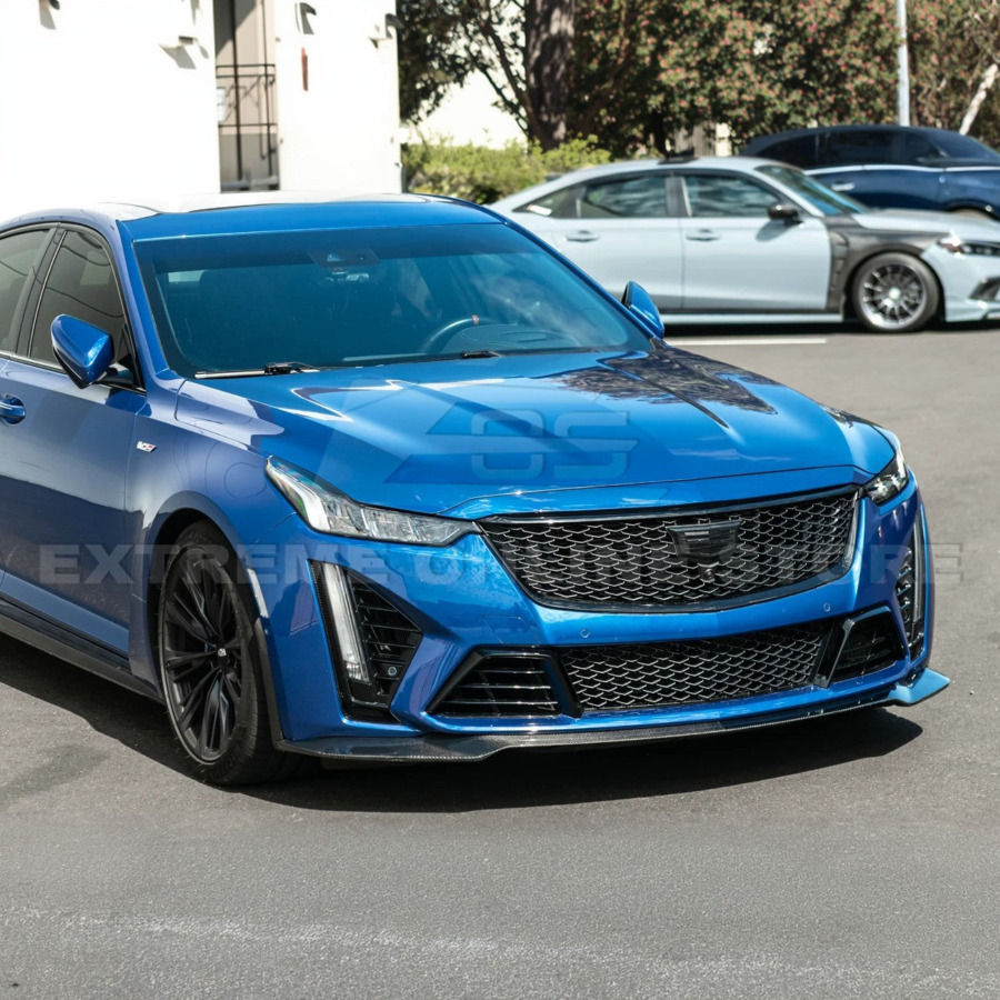 EOS 2020-Up Cadillac CT5-V Blackwing CARBON FIBER Front Splitter Side Wheel Arch - Image 8