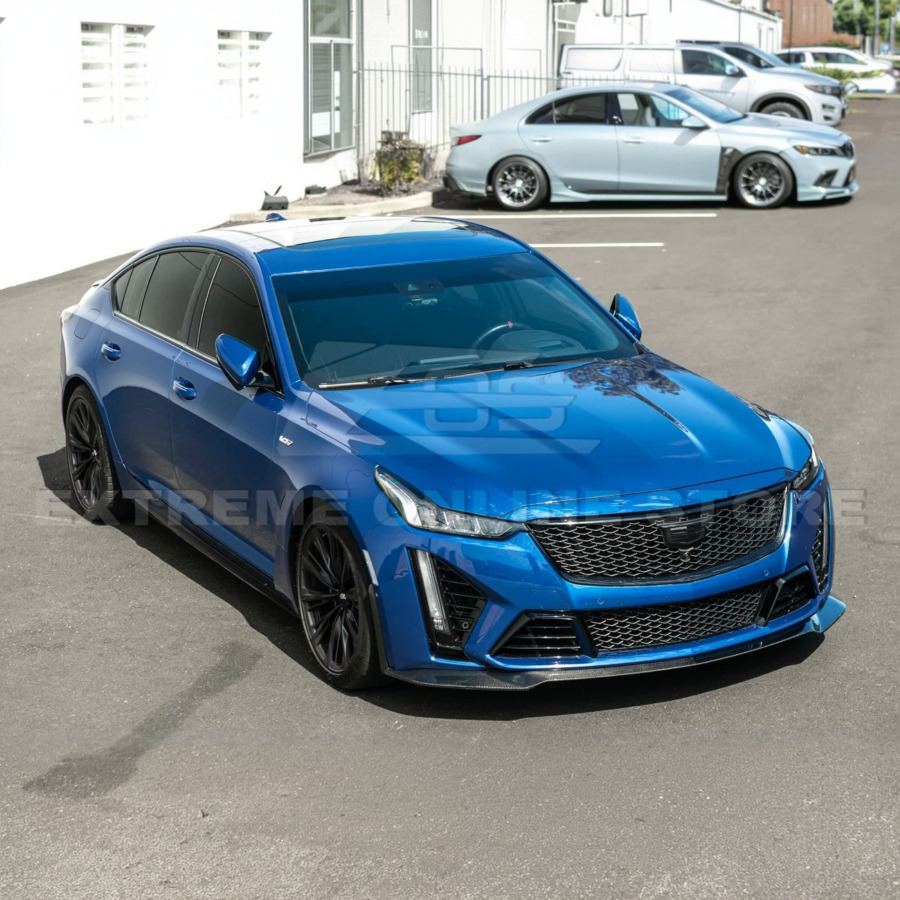 EOS 2020-Up Cadillac CT5-V Blackwing CARBON FIBER Front Splitter Side Wheel Arch - Image 7