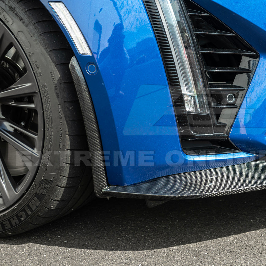 EOS 2020-Up Cadillac CT5-V Blackwing CARBON FIBER Front Splitter Side Wheel Arch - Image 13