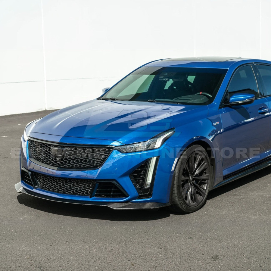 EOS 2020-Up Cadillac CT5-V Blackwing CARBON FIBER Front Splitter Side Wheel Arch - Image 5