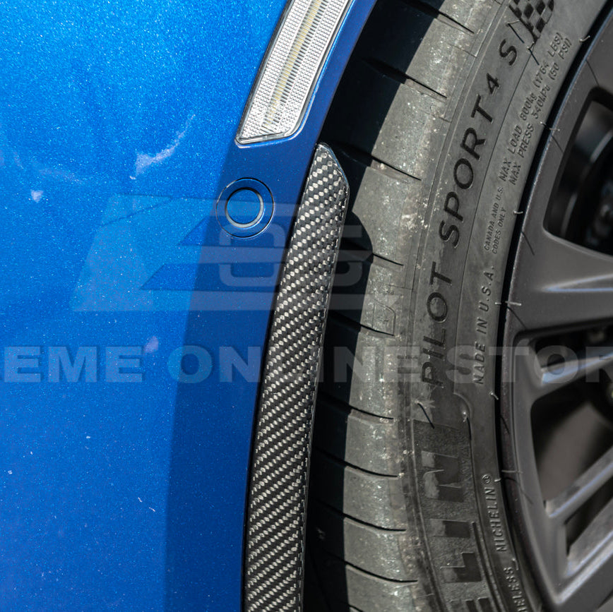 EOS 2020-Up Cadillac CT5-V Blackwing CARBON FIBER Front Splitter Side Wheel Arch - Image 15