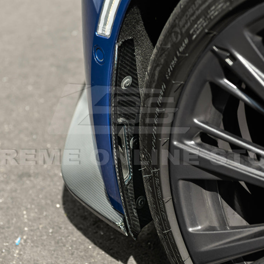 EOS 2020-Up Cadillac CT5-V Blackwing CARBON FIBER Front Splitter Side Wheel Arch - Image 17