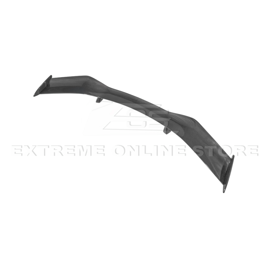 EOS Corvette C8 Z06 W/ Z07 Package Factory Dry Carbon Fiber Rear High Wing Spoiler - Image 4